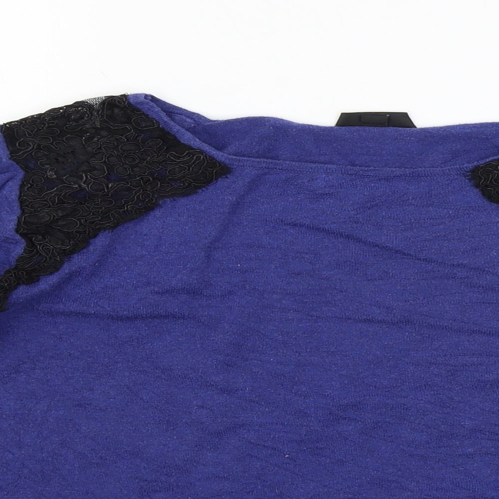 Womens UK Size 14 Topshop Black Pullover Jumper