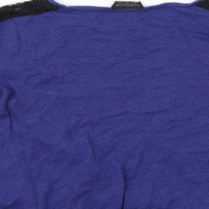 Womens UK Size 14 Topshop Black Pullover Jumper