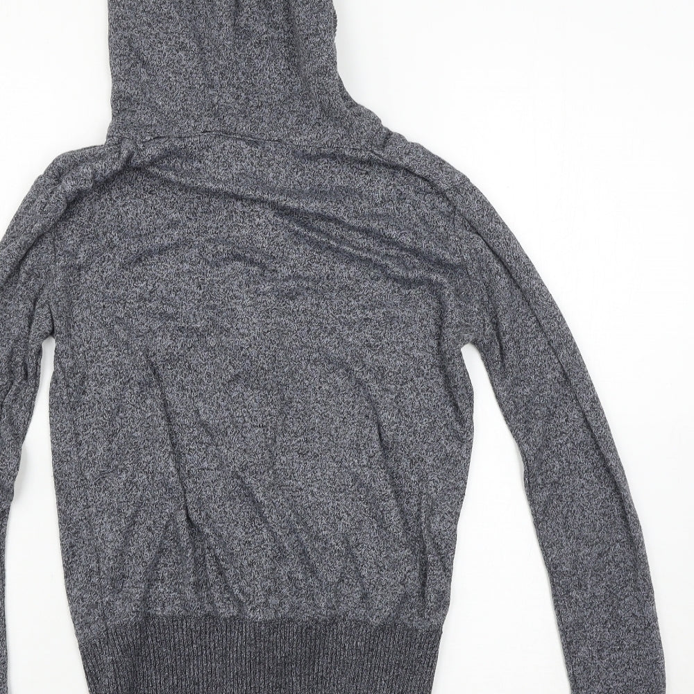 Sweet Delicate Womens Grey   Full Zip Hoodie Size M