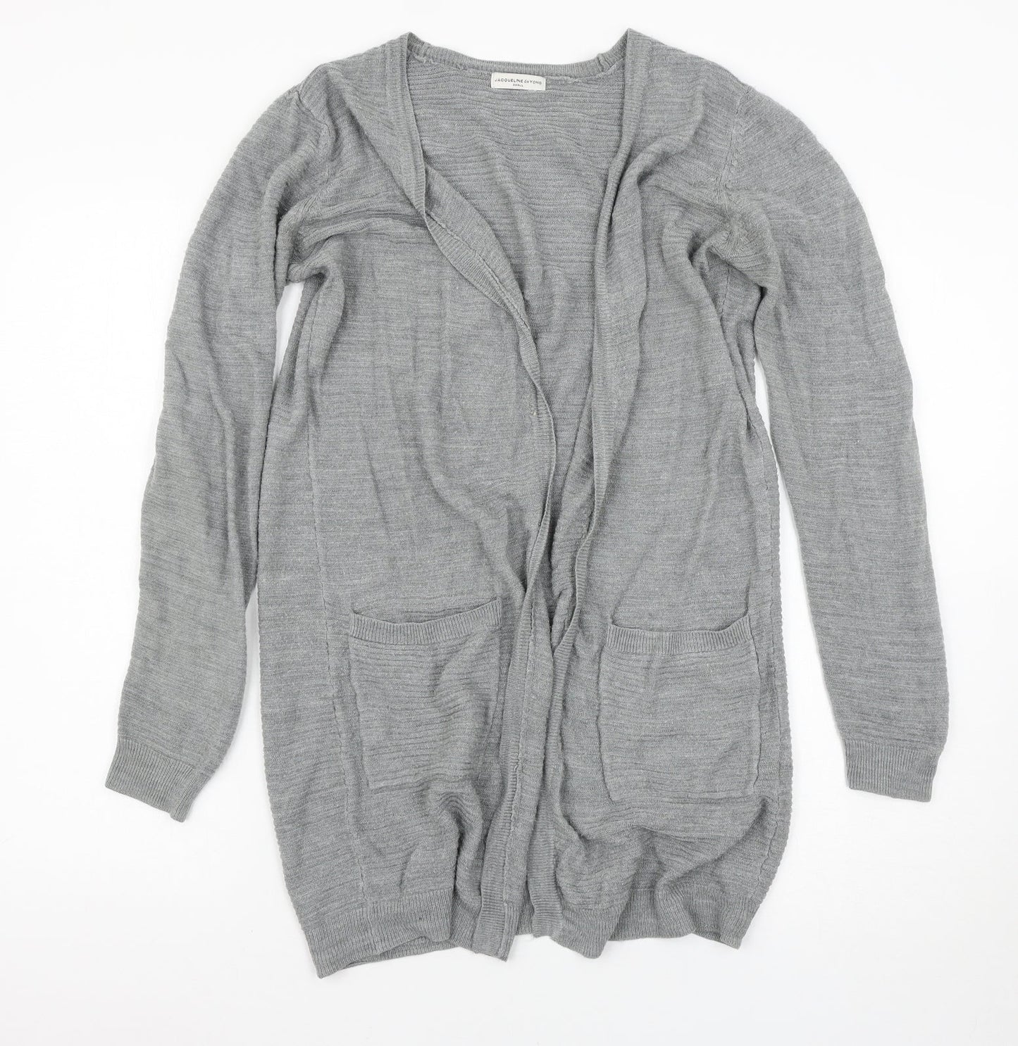 Jaqueline de Young Womens Grey   Cardigan Jumper Size S