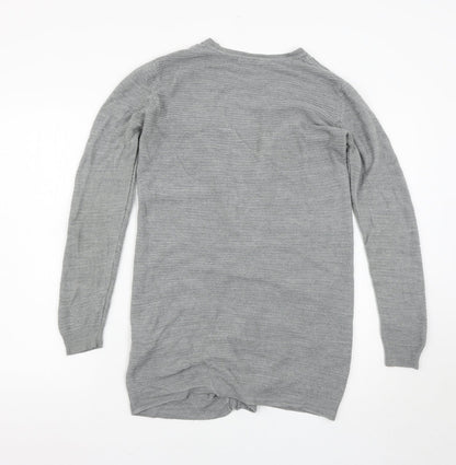 Jaqueline de Young Womens Grey   Cardigan Jumper Size S