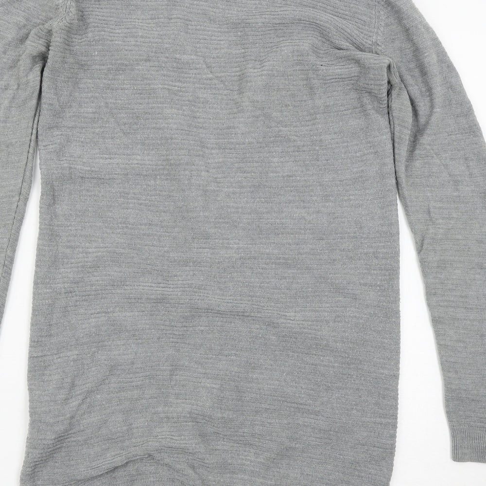 Jaqueline de Young Womens Grey   Cardigan Jumper Size S