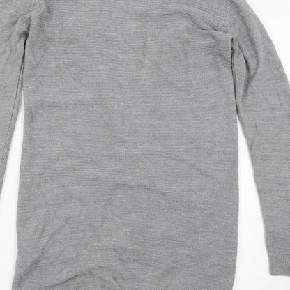 Jaqueline de Young Womens Grey   Cardigan Jumper Size S