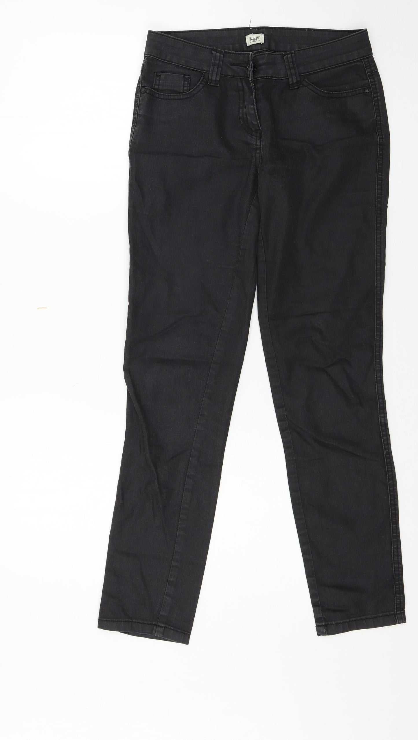 F&F Womens Black   Skinny Jeans Size 6 L28 in