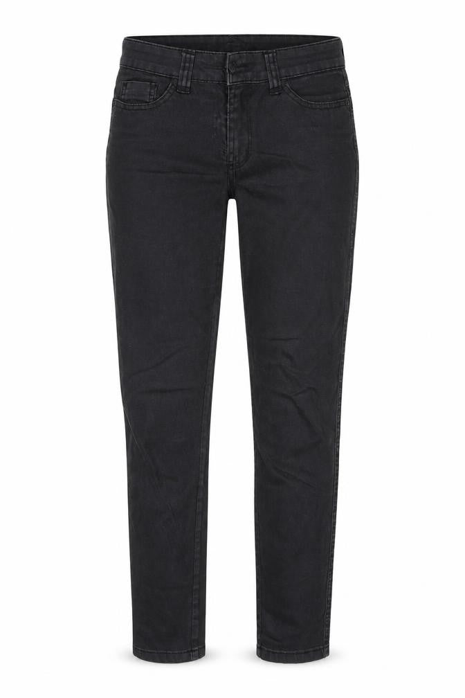 Front view of F&F women’s black skinny jeans, size UK 6, 28-inch leg