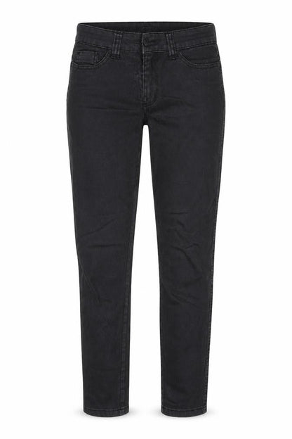 Front view of F&F women’s black skinny jeans, size UK 6, 28-inch leg