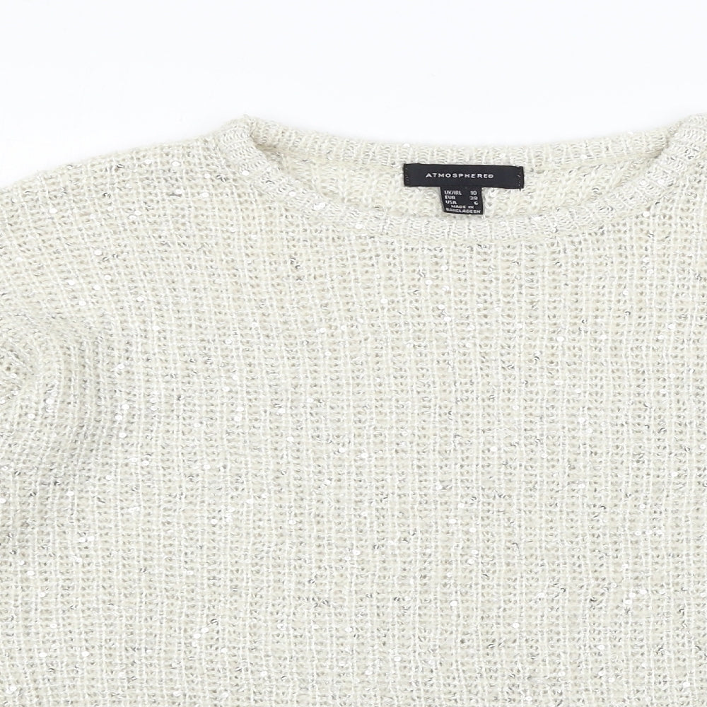 Atmosphere Womens White   Pullover Jumper Size 10