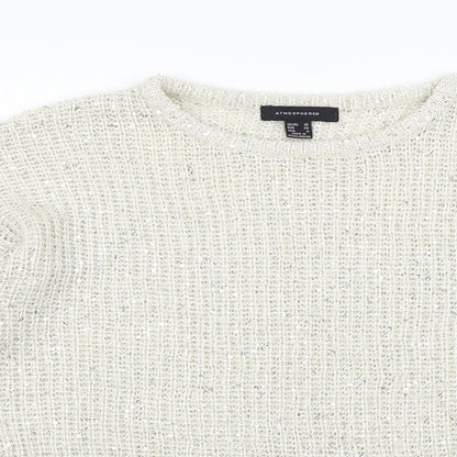 Atmosphere Womens White   Pullover Jumper Size 10