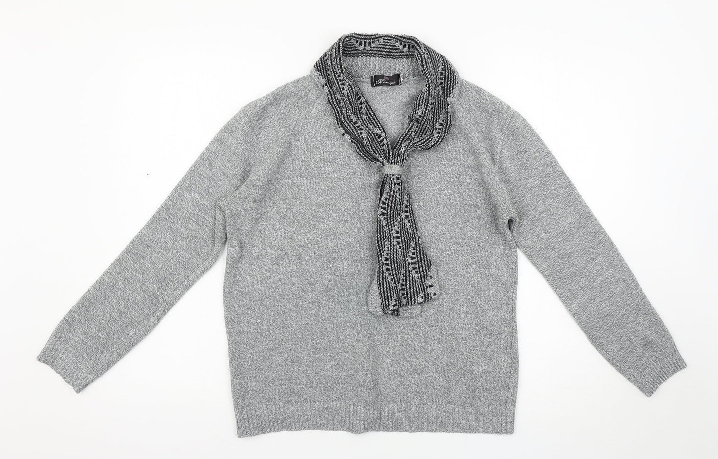 Womens UK Size M MONIQUE Grey Pullover Jumper