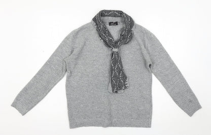 Womens UK Size M MONIQUE Grey Pullover Jumper