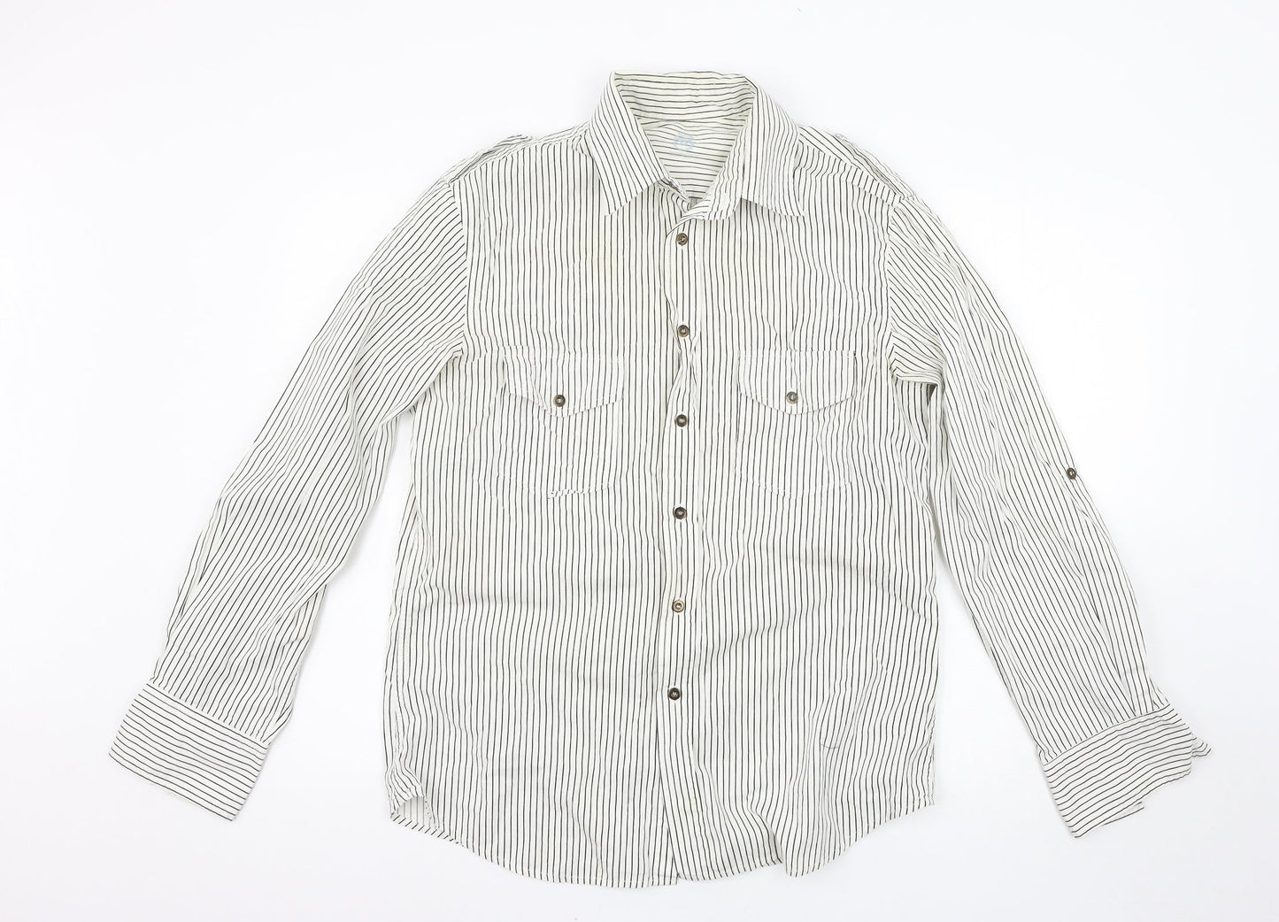 Mens UK Size M Burton Multicoloured  Button-Up Long Sleeve Casual Shirt