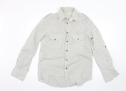 Mens UK Size M Burton Multicoloured  Button-Up Long Sleeve Casual Shirt