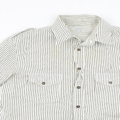 Mens UK Size M Burton Multicoloured  Button-Up Long Sleeve Casual Shirt