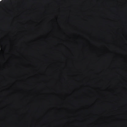 Womens UK Size 6 Yessica Black Basic Button-Up