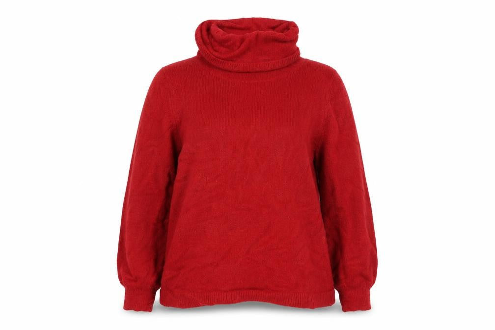 Womens UK Size 14 M&Co Red Pullover Jumper