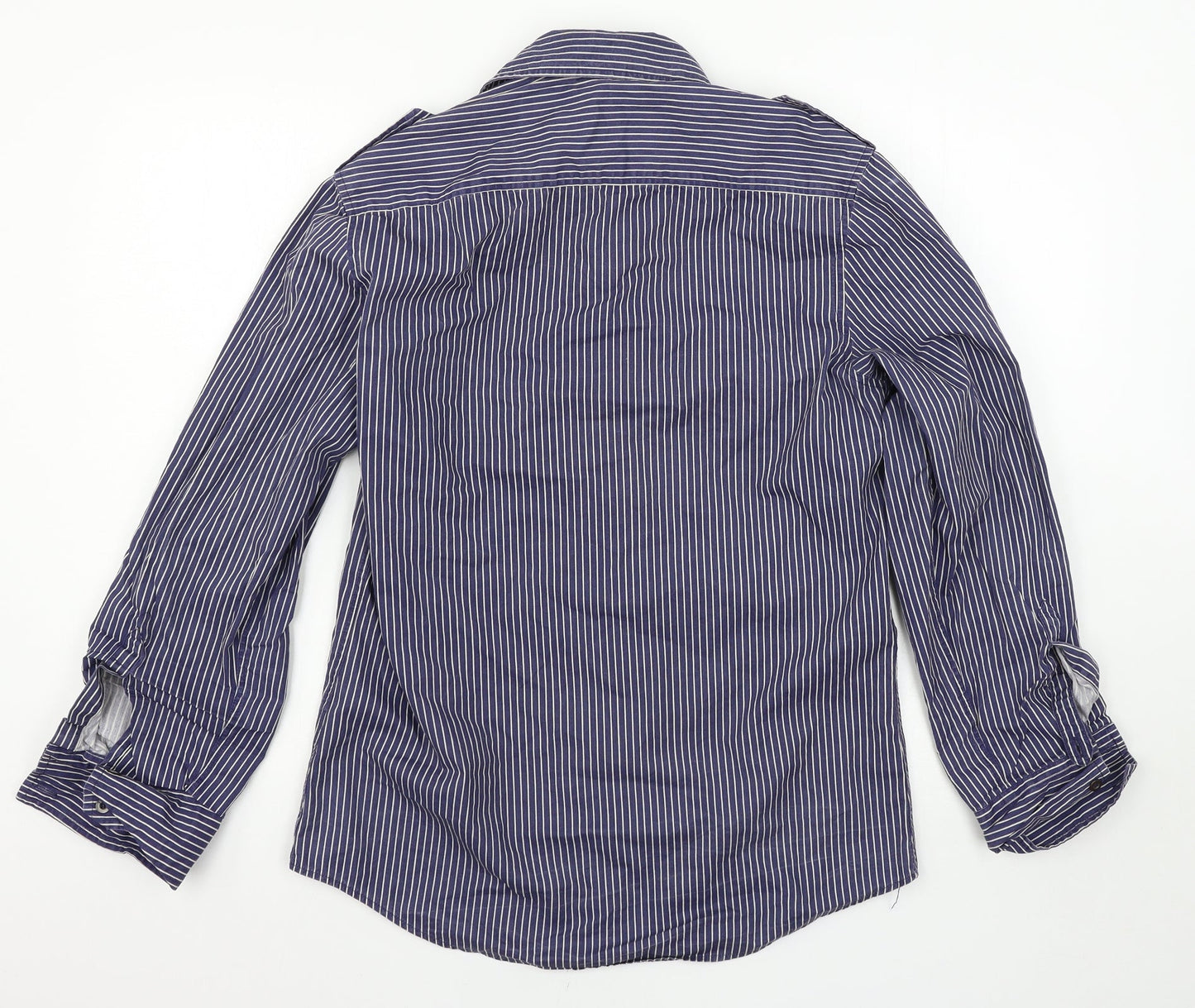 Mens UK Size S Burton Black  Button-Up Long Sleeve Casual Shirt