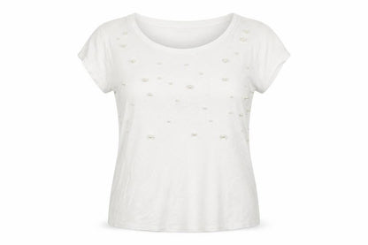 Womens UK Size S H&M White Basic T-Shirt
