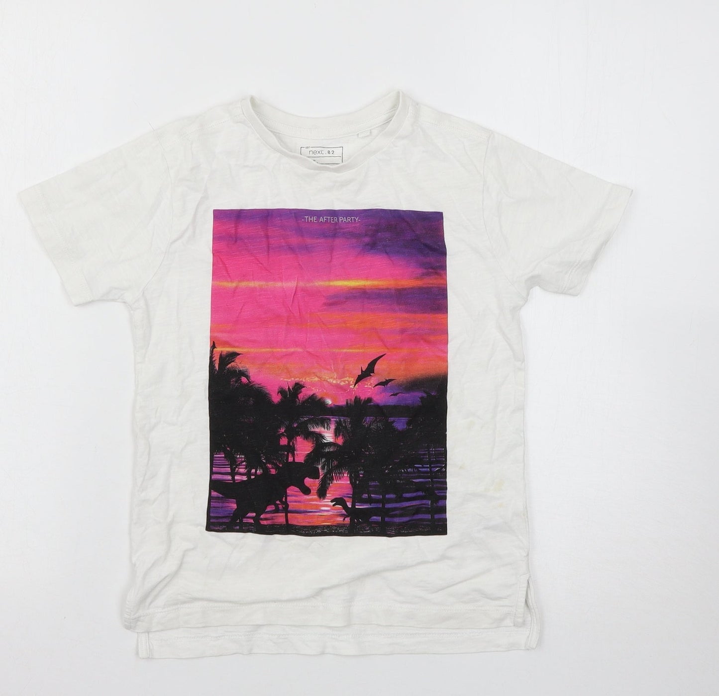NEXT Boys White   Basic T-Shirt Size 7 Years