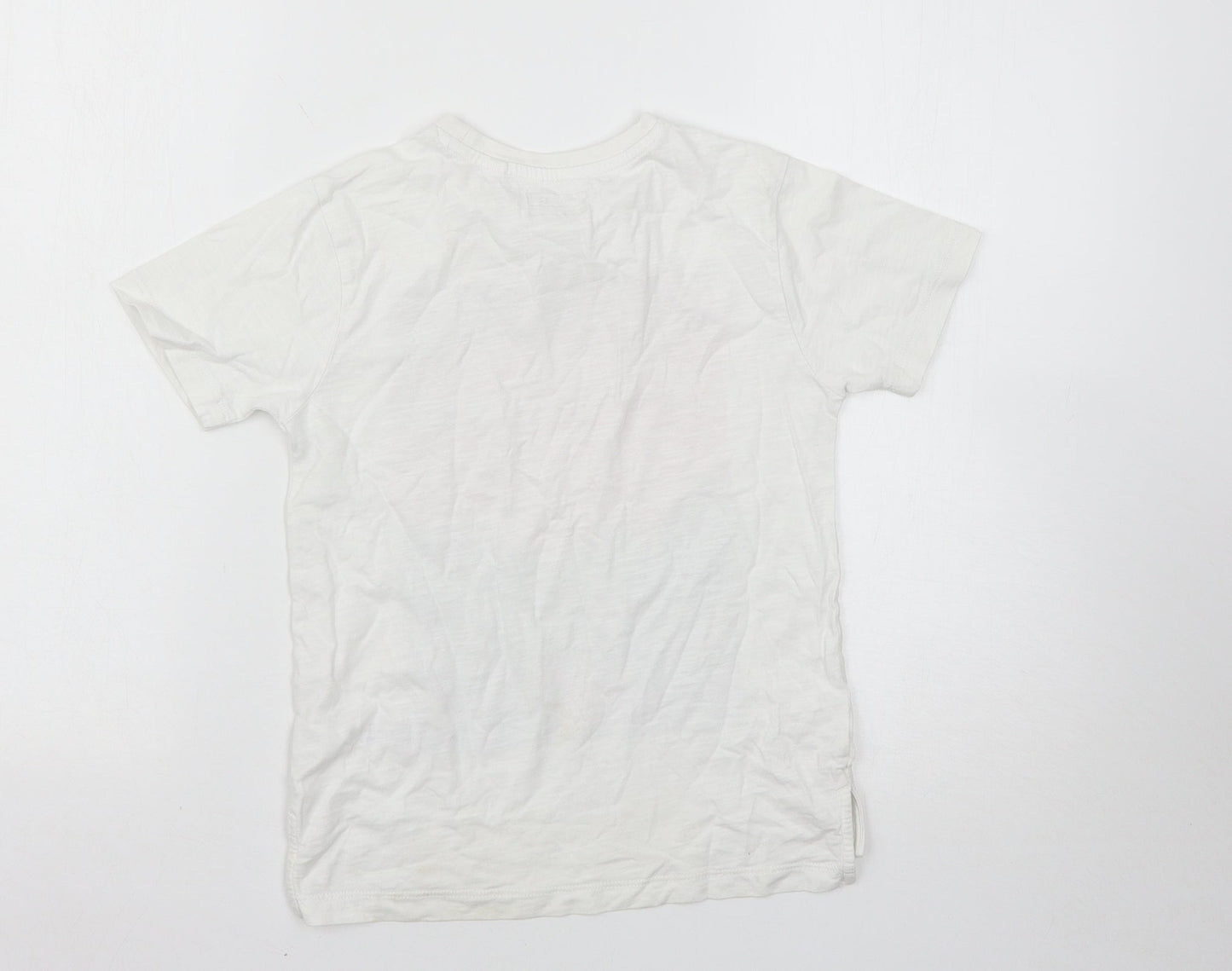 NEXT Boys White   Basic T-Shirt Size 7 Years