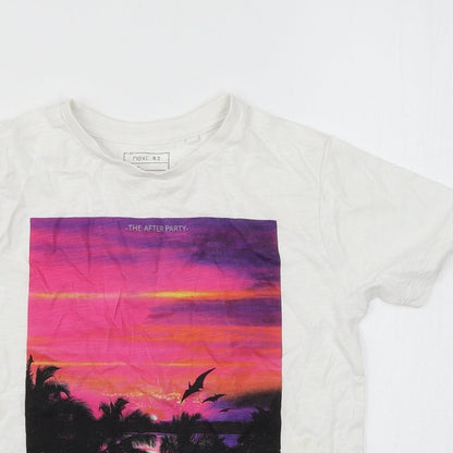 NEXT Boys White   Basic T-Shirt Size 7 Years