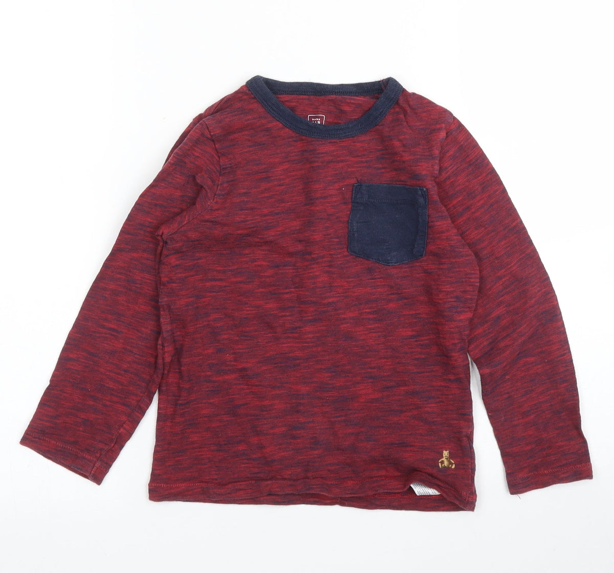 Additional front view of Gap boys’ purple basic t-shirt, size 5, years
