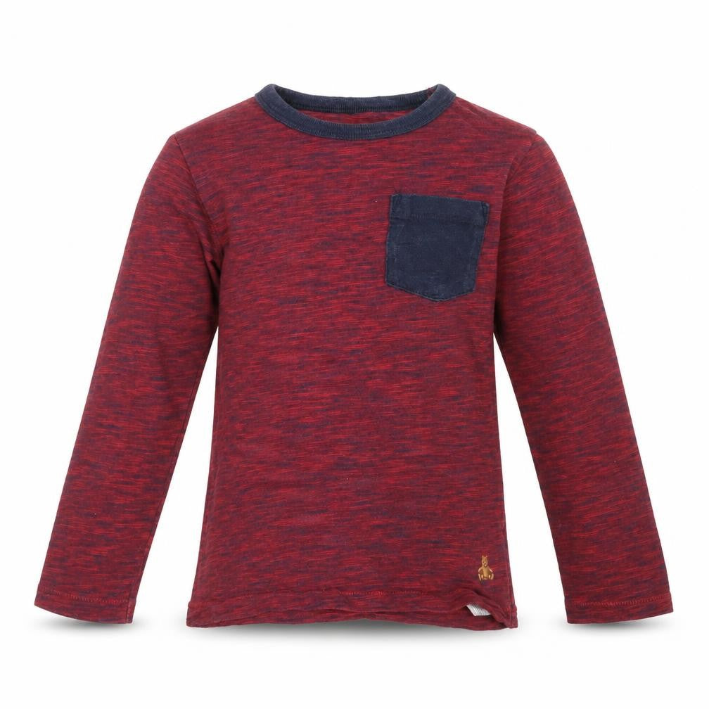 Front view of Gap boys’ purple basic t-shirt, size 5, years