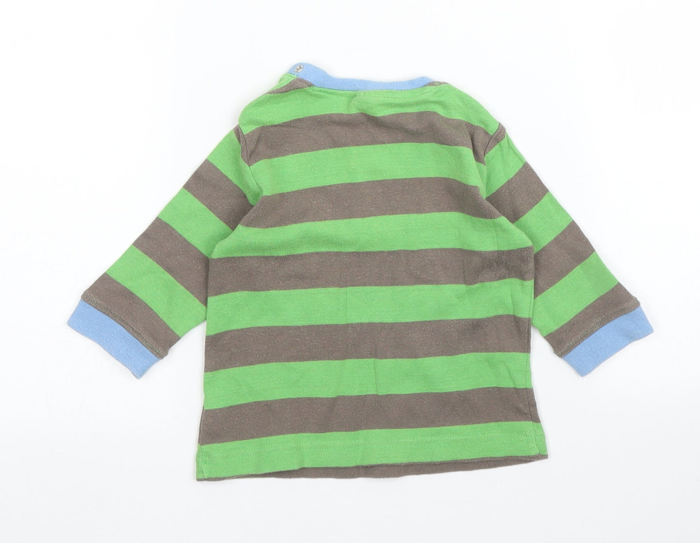 NEXT Baby Green Striped  Basic T-Shirt Size 3-6 Months