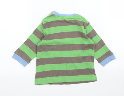 NEXT Baby Green Striped  Basic T-Shirt Size 3-6 Months