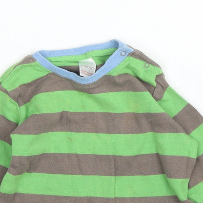 NEXT Baby Green Striped  Basic T-Shirt Size 3-6 Months