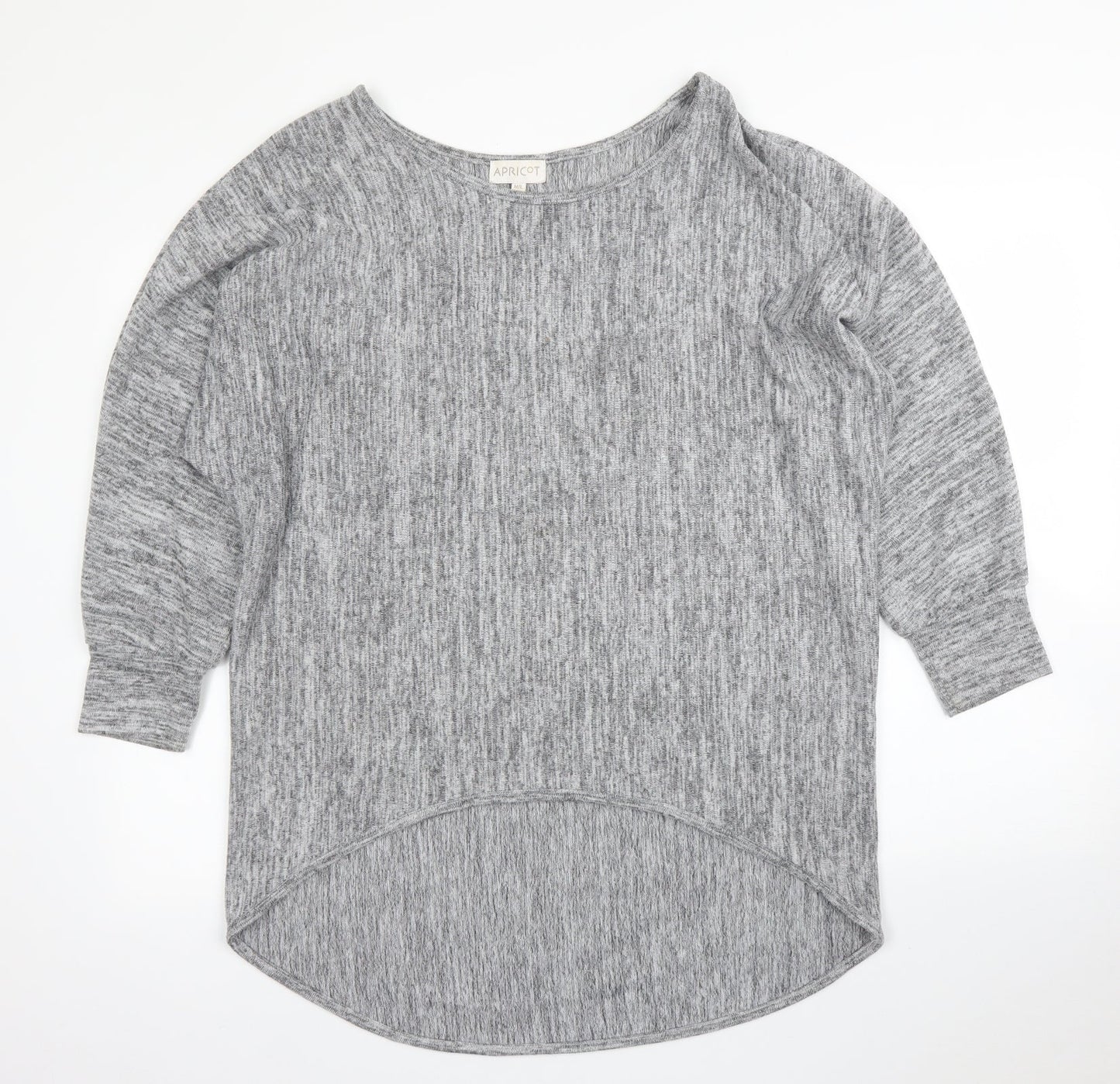 Womens UK Size M Apricot Grey Pullover Jumper