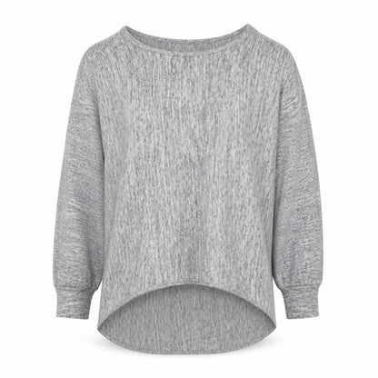 Womens UK Size M Apricot Grey Pullover Jumper