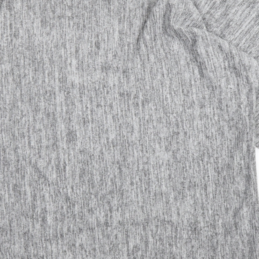 Womens UK Size M Apricot Grey Pullover Jumper