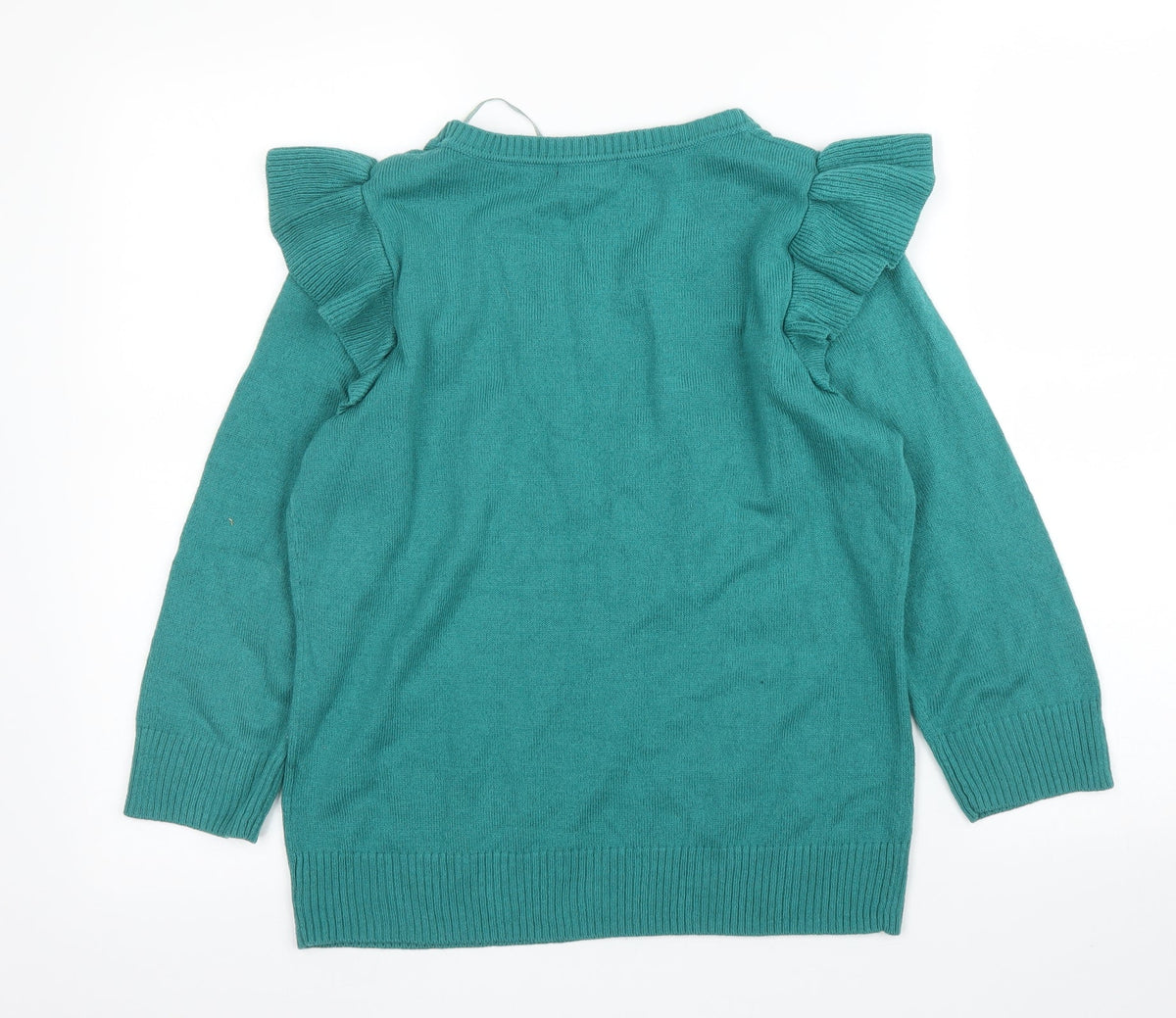 Womens UK Size M H&M Green Pullover Jumper