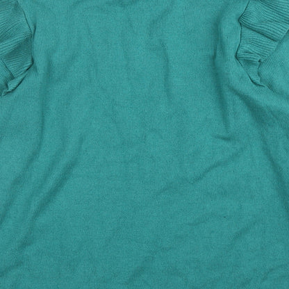 Womens UK Size M H&M Green Pullover Jumper