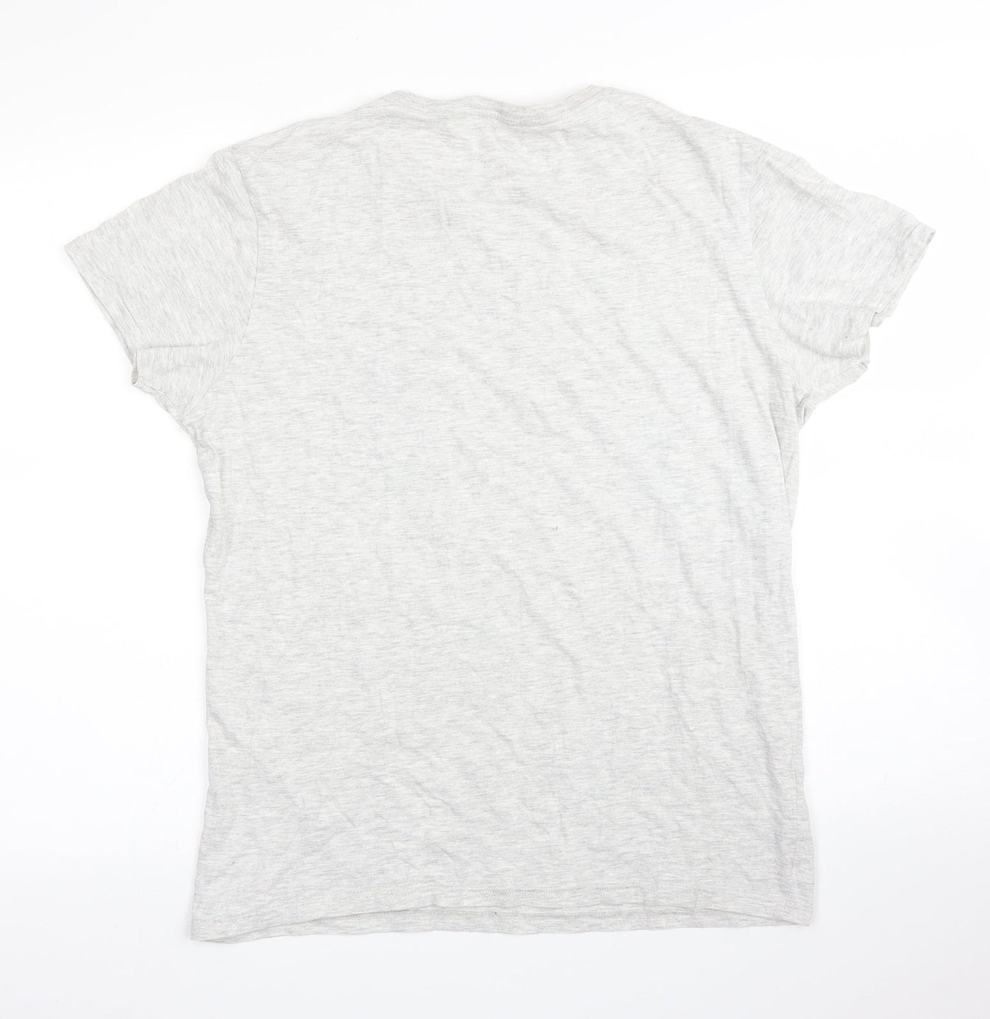 Womens UK Size M Blue Inc Grey Basic T-Shirt