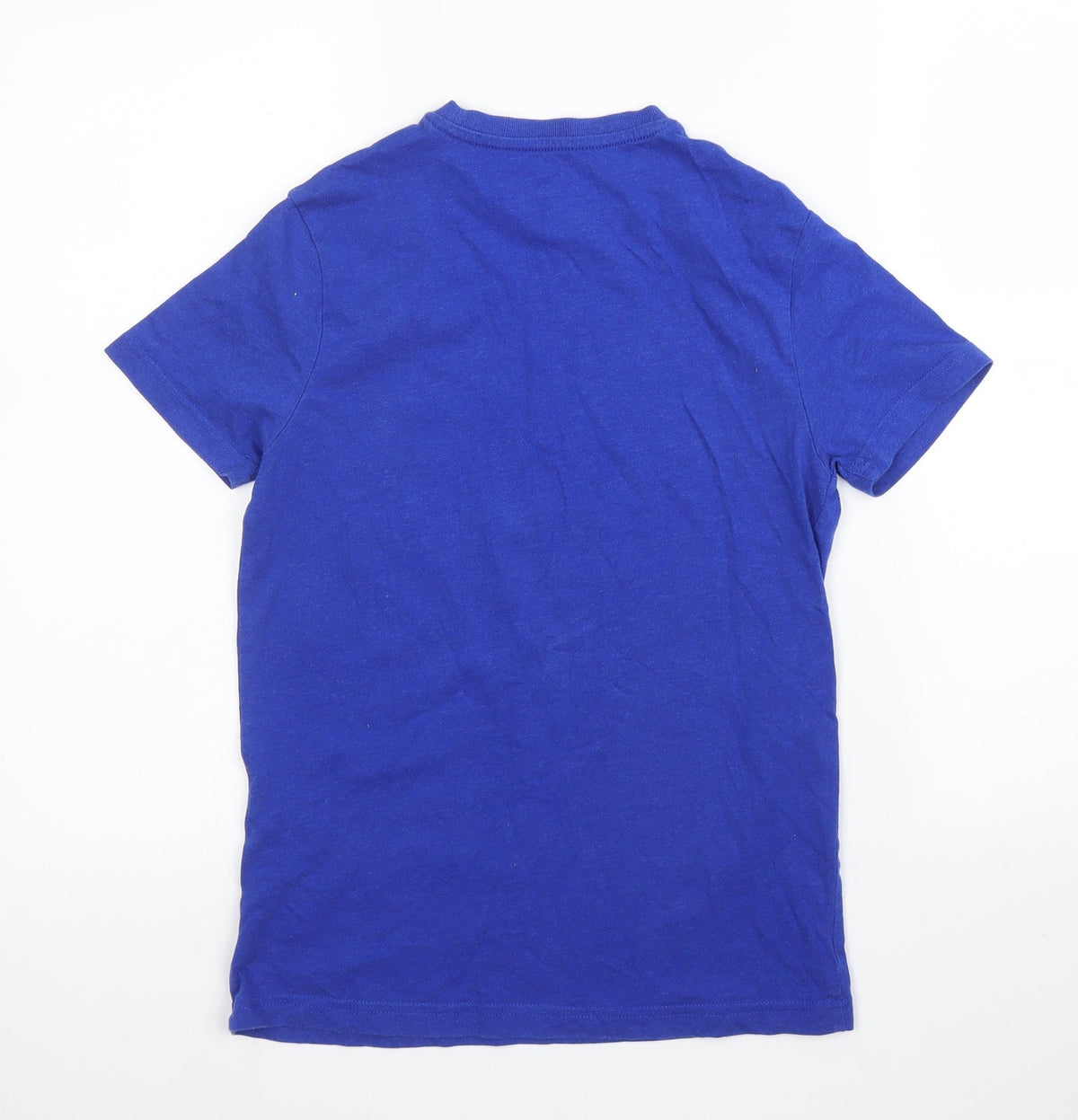 Back view of Marks & Spencer boys’ blue basic t-shirt, size 10, years