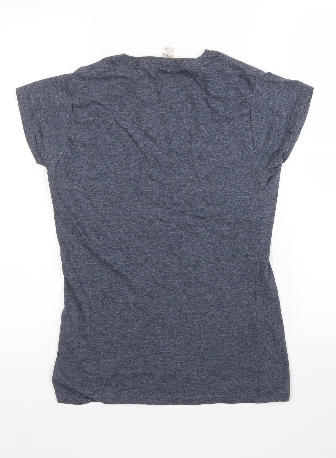 Womens UK Size S Gildan Grey Basic T-Shirt