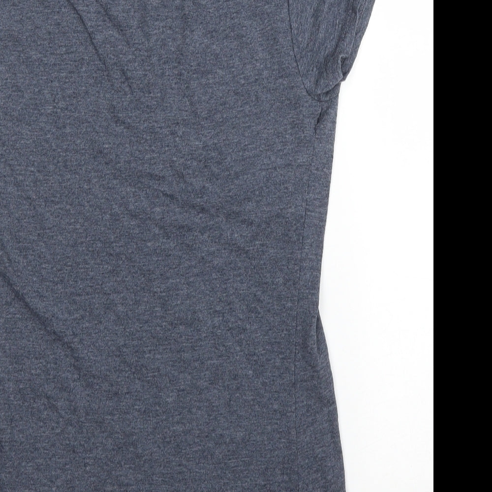 Womens UK Size S Gildan Grey Basic T-Shirt