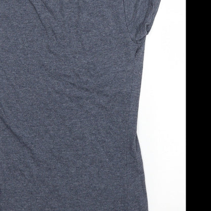 Womens UK Size S Gildan Grey Basic T-Shirt