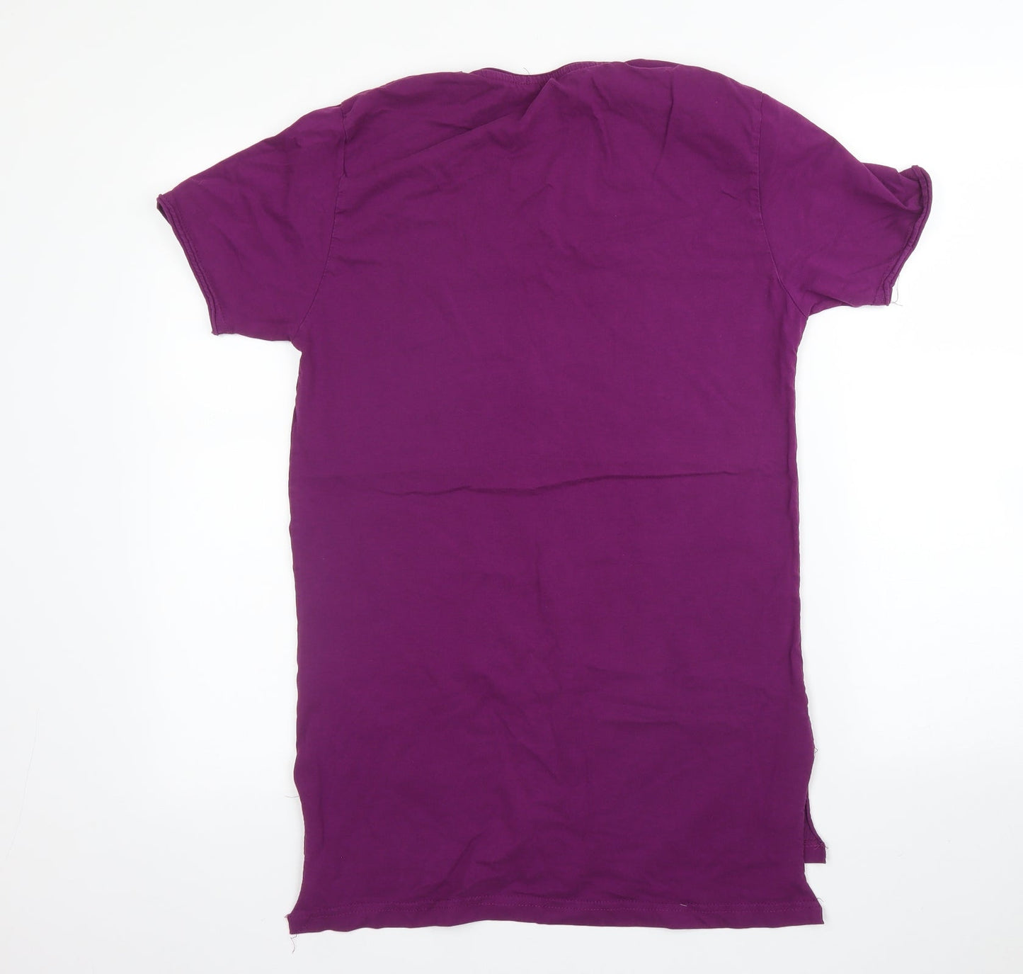 Womens UK Size M Preworn Purple Tunic T-Shirt