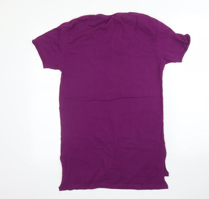 Womens UK Size M Preworn Purple Tunic T-Shirt