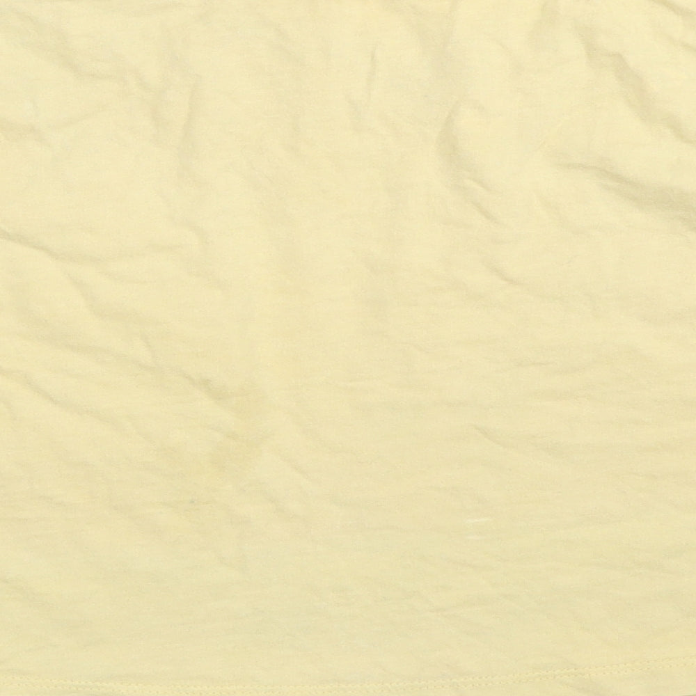 Primark Womens Yellow   Cropped T-Shirt Size 2XS