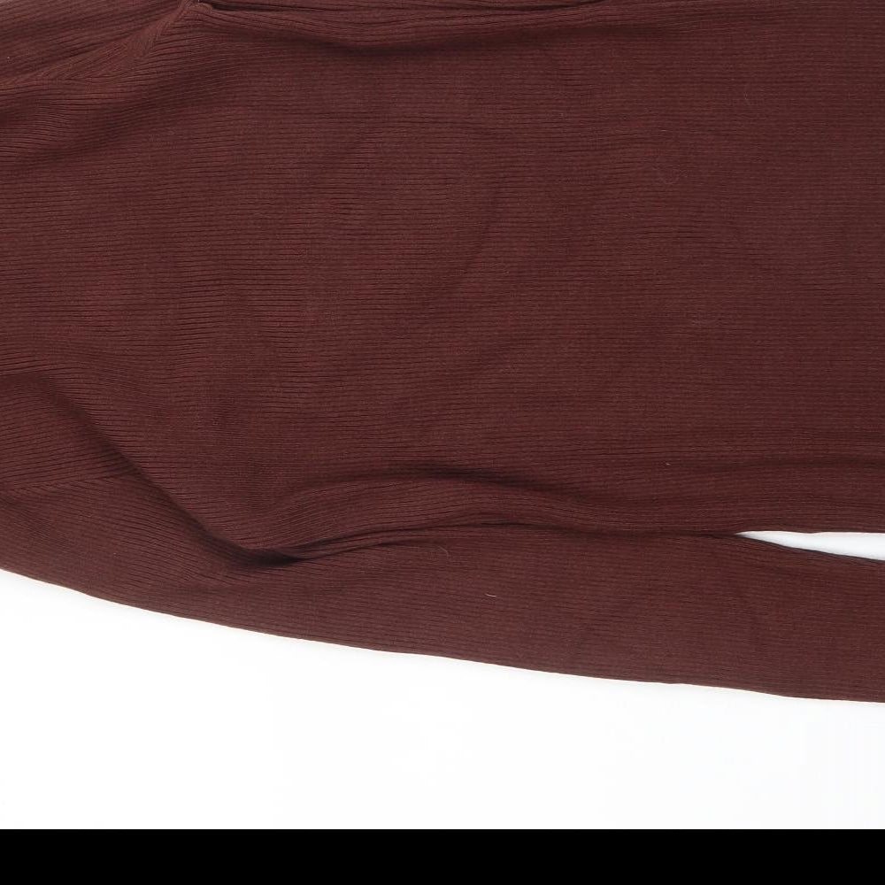 Womens UK Size M Dazy Brown Pullover Jumper