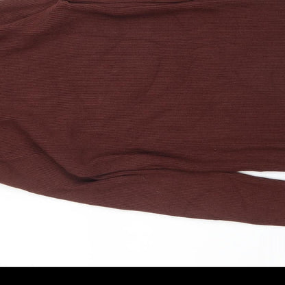 Womens UK Size M Dazy Brown Pullover Jumper