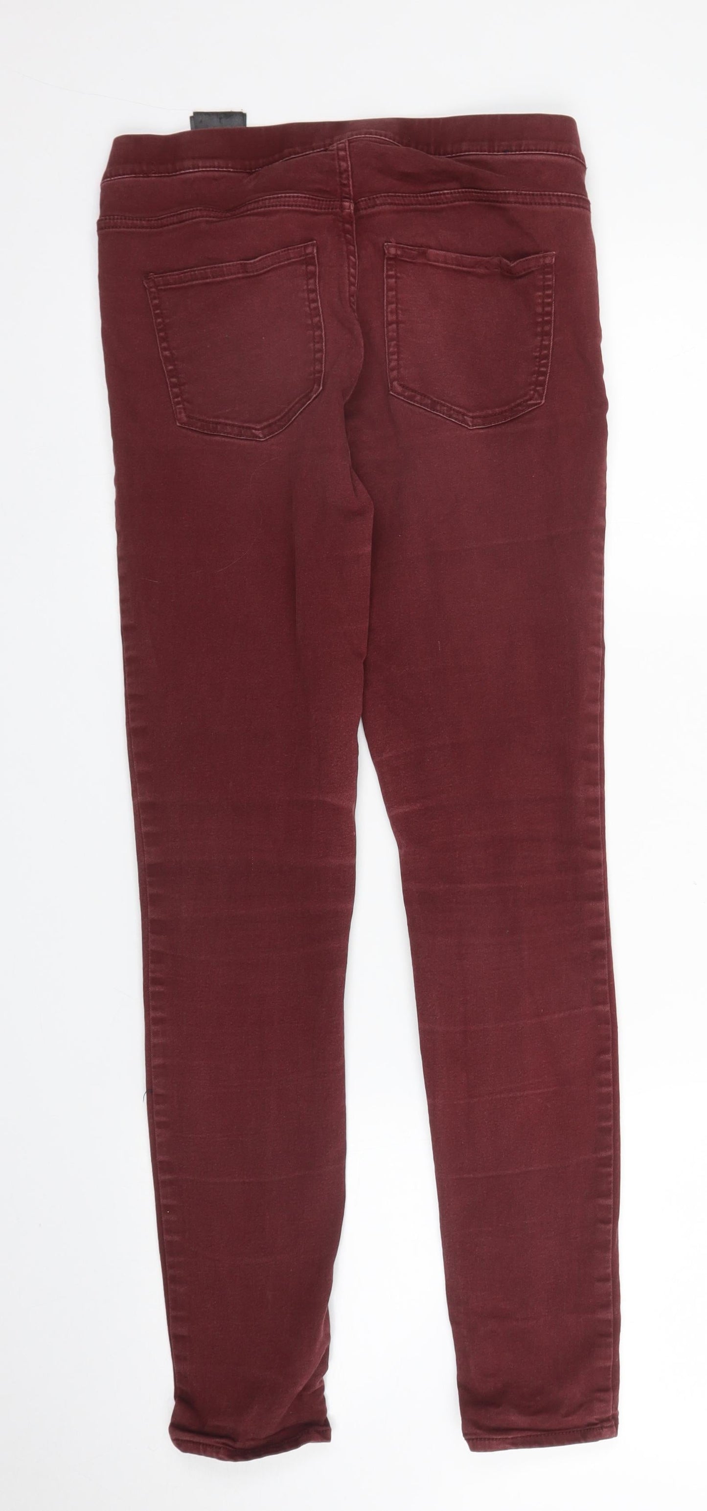 Womens UK Size 10 H&M Regular Fit Skinny Purple Jeans