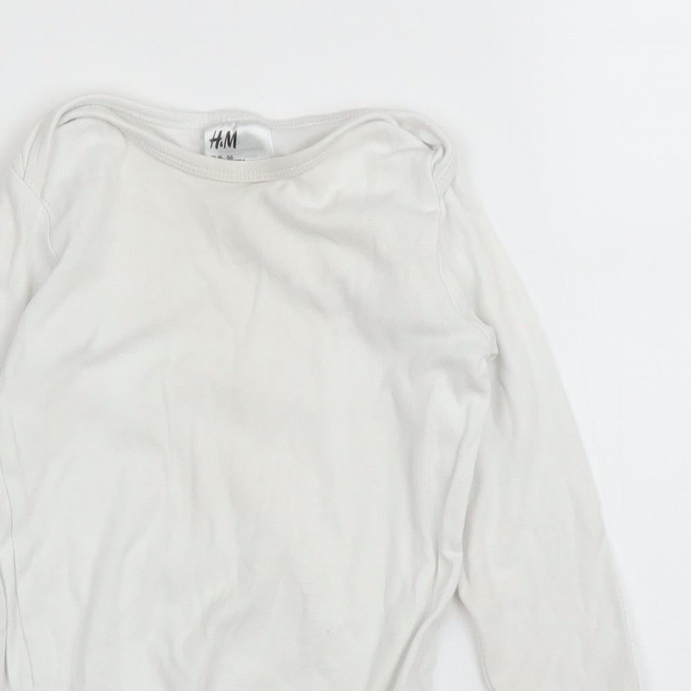 H&M Baby White   Babygrow One-Piece Size 12 Months