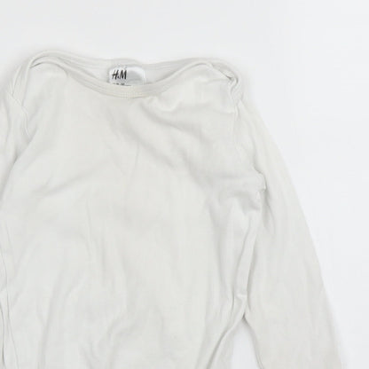 H&M Baby White   Babygrow One-Piece Size 12 Months