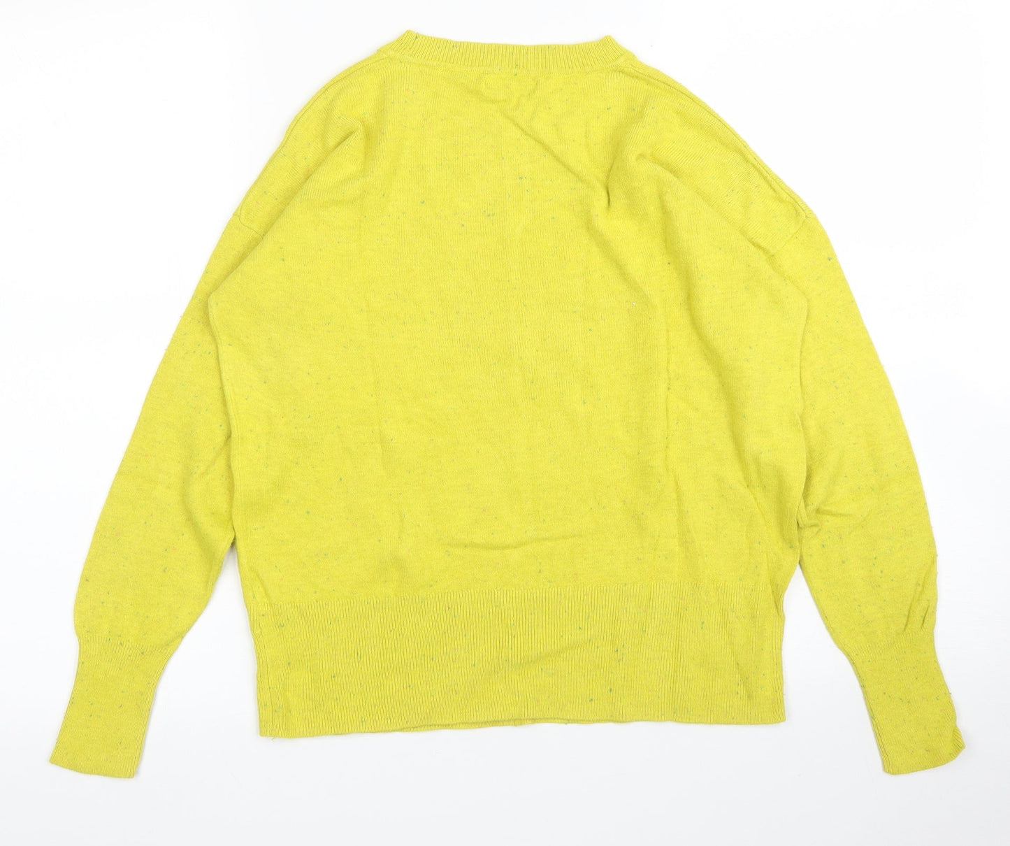 Womens UK Size M M&Co Yellow Pullover Jumper