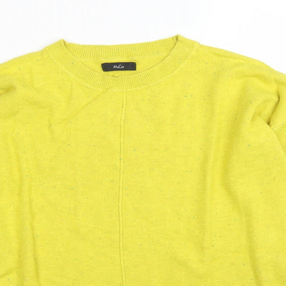 Womens UK Size M M&Co Yellow Pullover Jumper