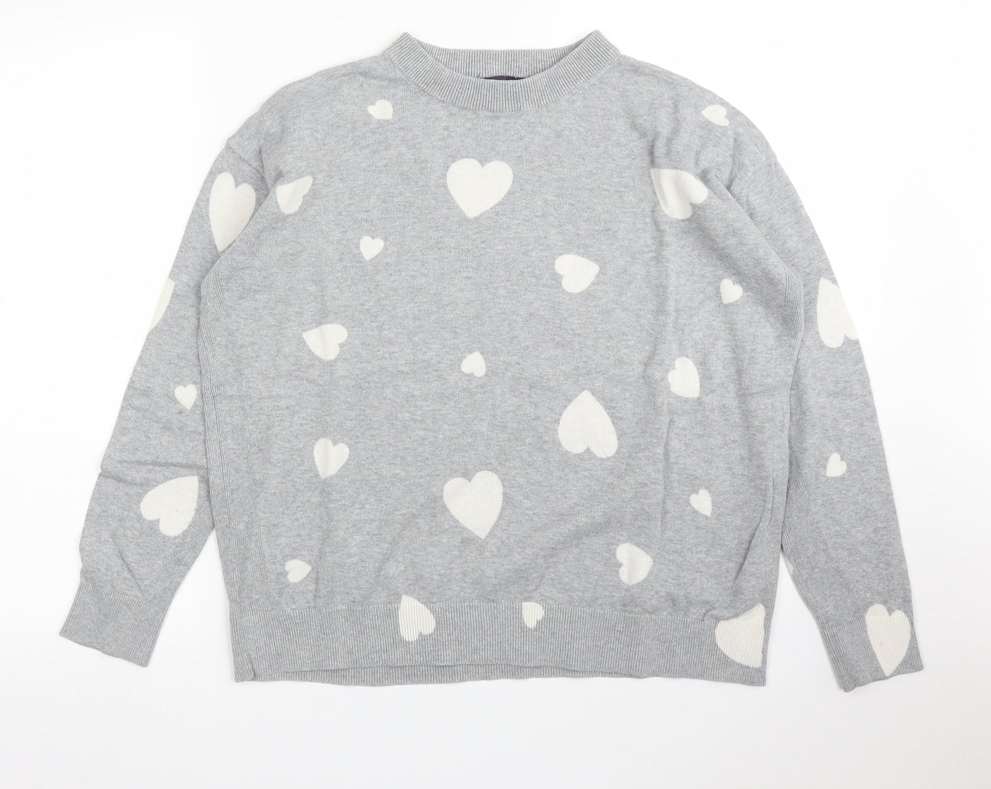 Womens UK Size M M&S Grey Pullover Jumper
